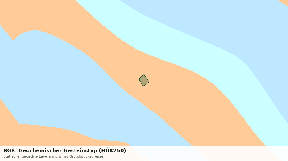 Statische Kartenansicht: BGR: Geochemischer Gesteinstyp (HÜK250)