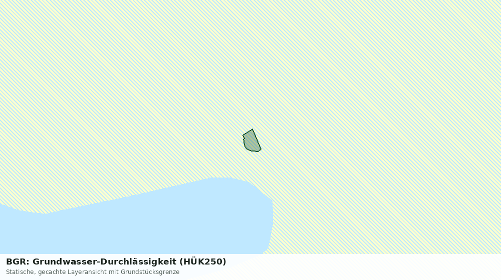 Statische Kartenansicht: BGR: Grundwasser-Durchlässigkeit (HÜK250)