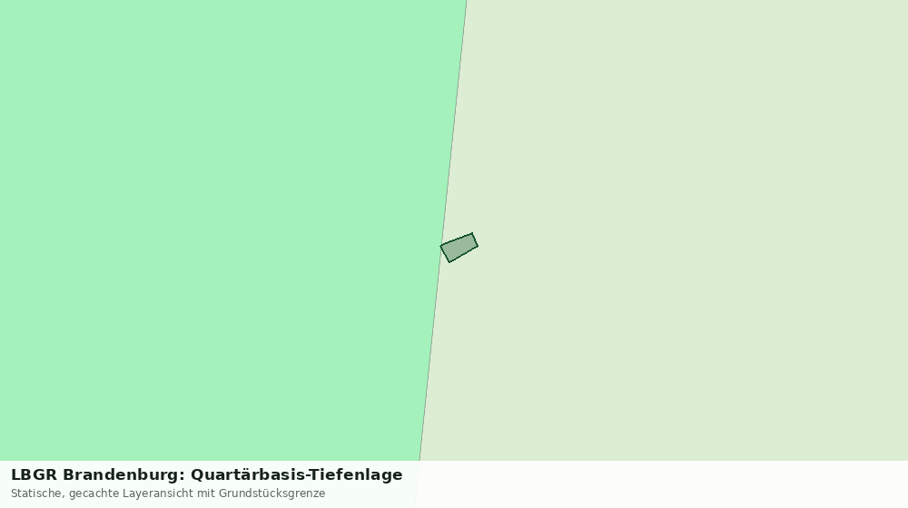 Statische Kartenansicht: LBGR Brandenburg: Quartärbasis-Tiefenlage