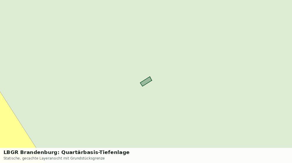 Statische Kartenansicht: LBGR Brandenburg: Quartärbasis-Tiefenlage