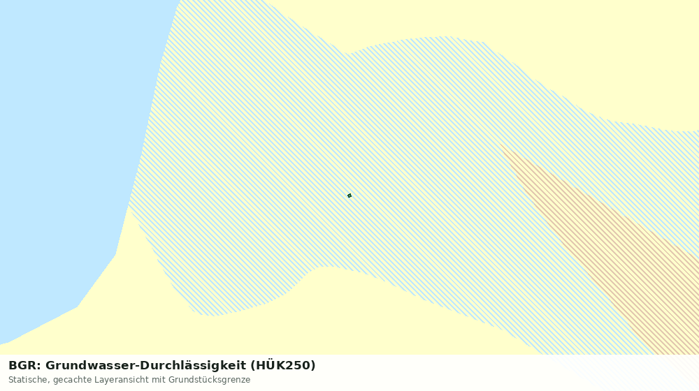 Statische Kartenansicht: BGR: Grundwasser-Durchlässigkeit (HÜK250)
