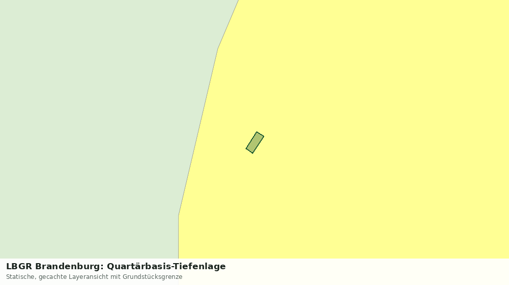 Statische Kartenansicht: LBGR Brandenburg: Quartärbasis-Tiefenlage