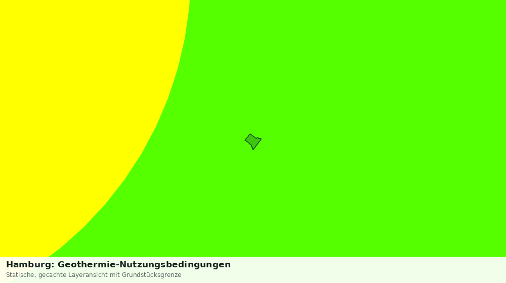 Statische Kartenansicht: Hamburg: Geothermie-Nutzungsbedingungen