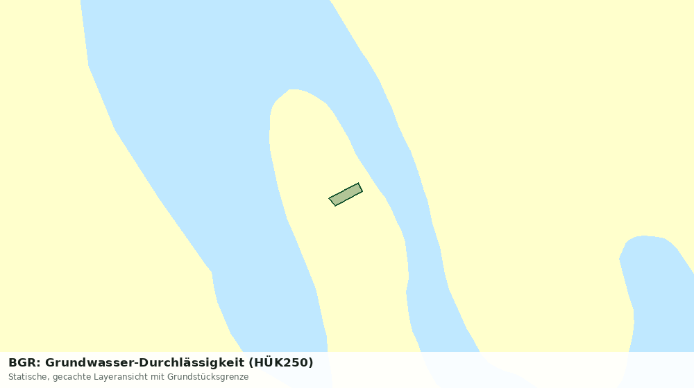 Statische Kartenansicht: BGR: Grundwasser-Durchlässigkeit (HÜK250)