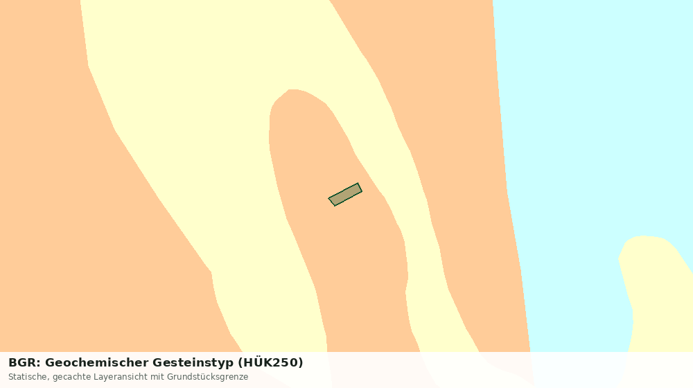 Statische Kartenansicht: BGR: Geochemischer Gesteinstyp (HÜK250)