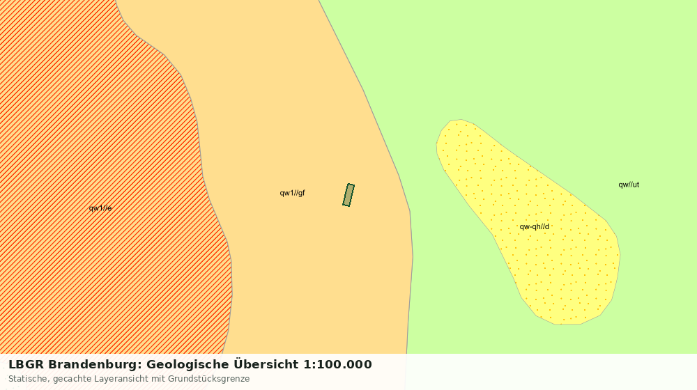 Statische Kartenansicht: LBGR Brandenburg: Geologische Übersicht 1:100.000