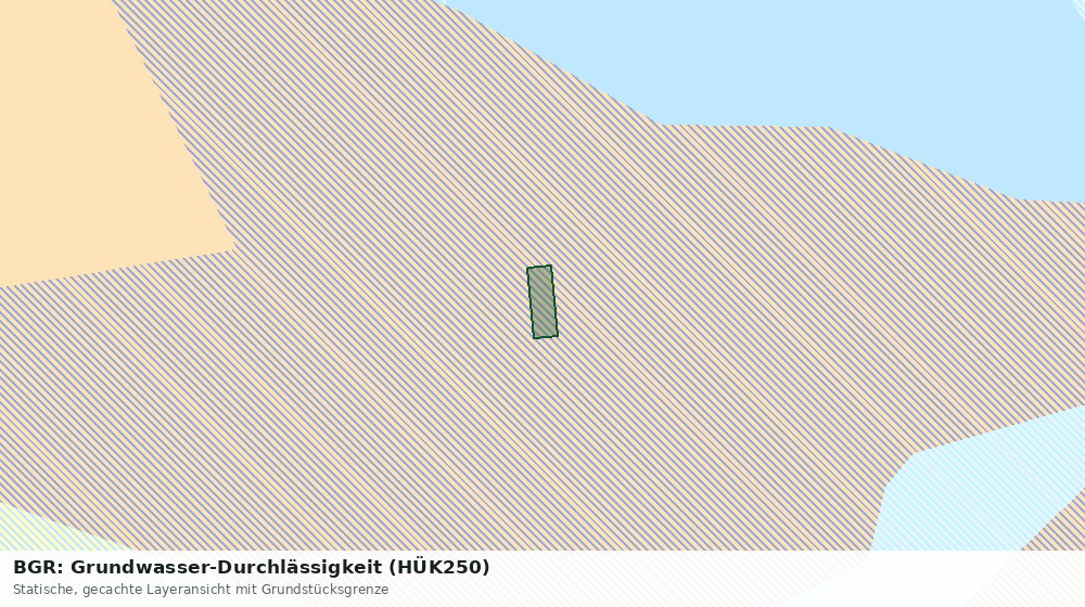 Statische Kartenansicht: BGR: Grundwasser-Durchlässigkeit (HÜK250)
