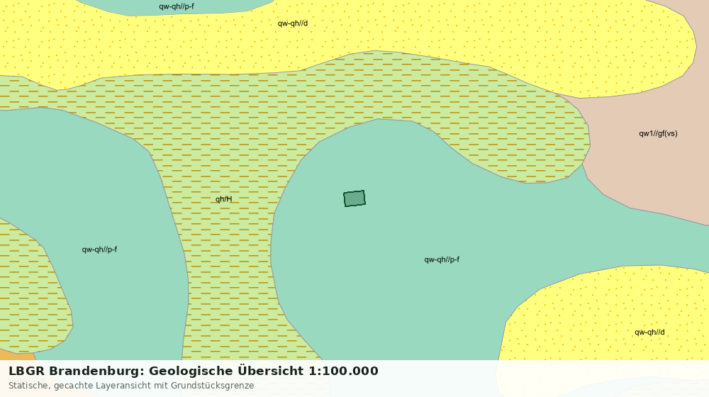 Statische Kartenansicht: LBGR Brandenburg: Geologische Übersicht 1:100.000
