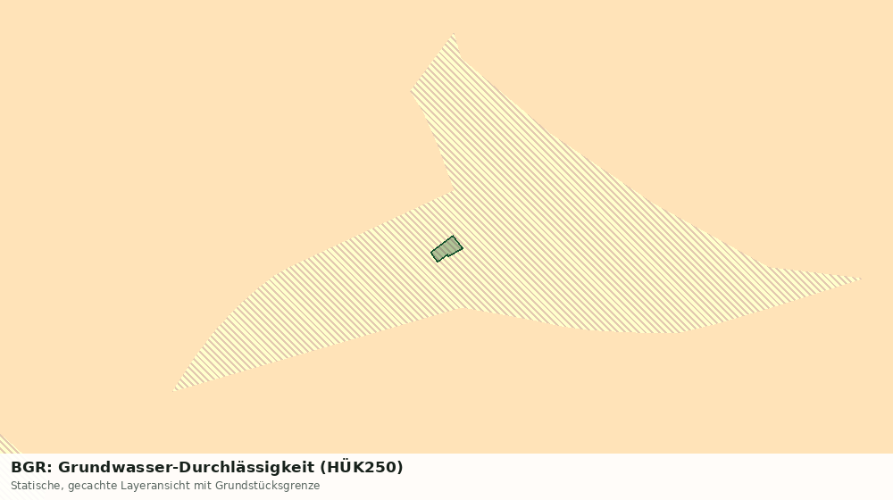 Statische Kartenansicht: BGR: Grundwasser-Durchlässigkeit (HÜK250)