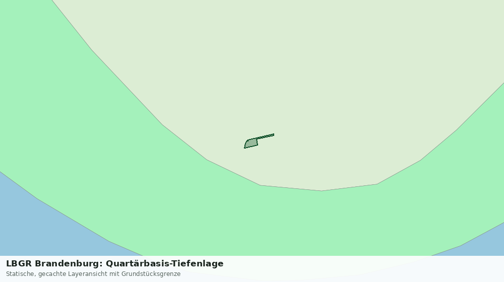 Statische Kartenansicht: LBGR Brandenburg: Quartärbasis-Tiefenlage
