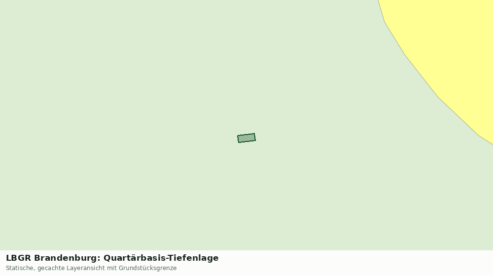 Statische Kartenansicht: LBGR Brandenburg: Quartärbasis-Tiefenlage