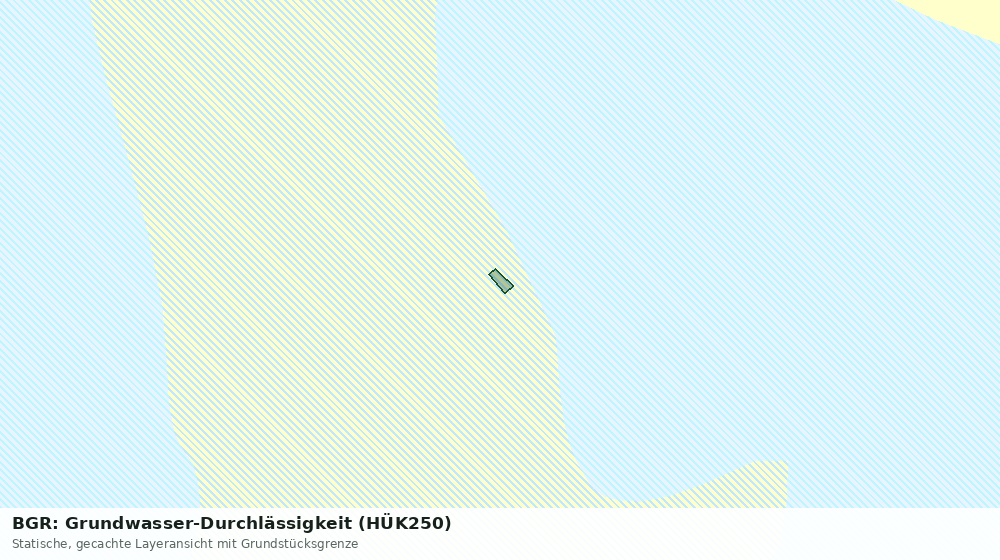 Statische Kartenansicht: BGR: Grundwasser-Durchlässigkeit (HÜK250)