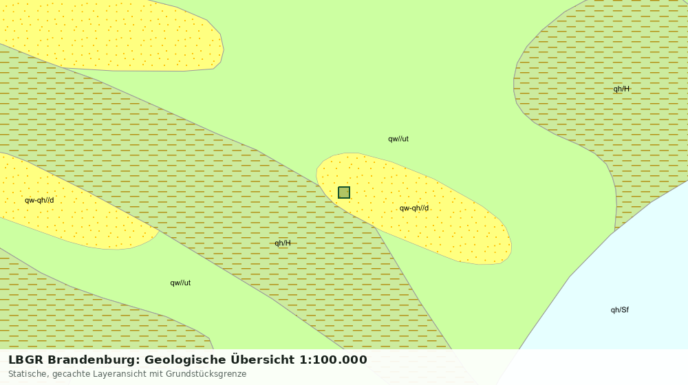Statische Kartenansicht: LBGR Brandenburg: Geologische Übersicht 1:100.000