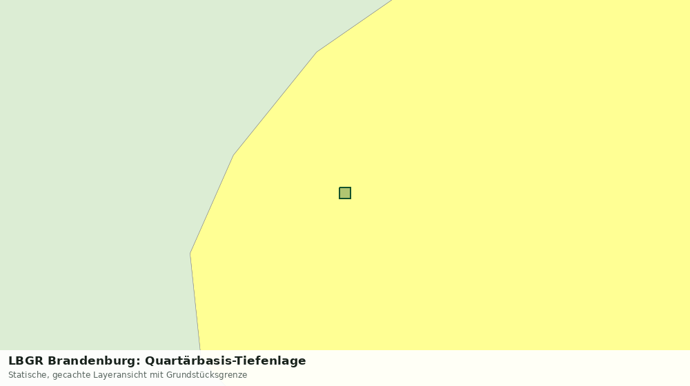 Statische Kartenansicht: LBGR Brandenburg: Quartärbasis-Tiefenlage