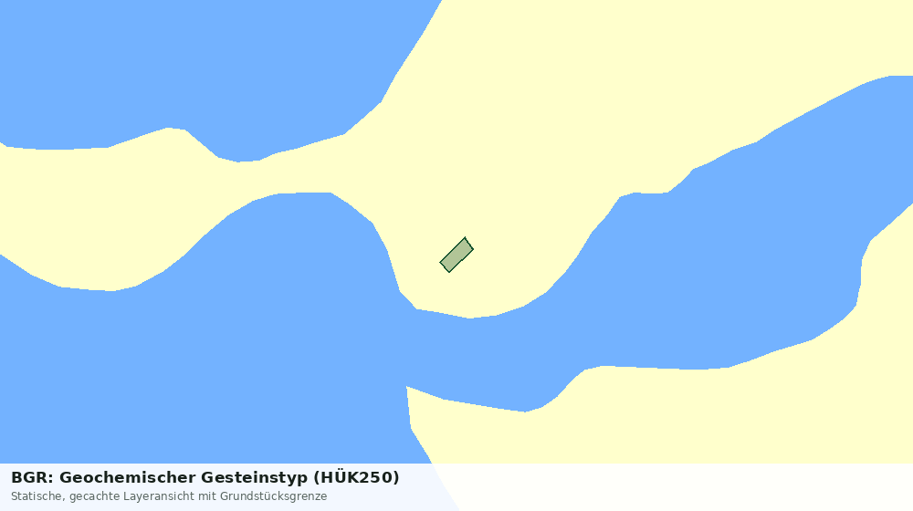 Statische Kartenansicht: BGR: Geochemischer Gesteinstyp (HÜK250)