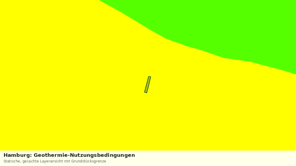 Statische Kartenansicht: Hamburg: Geothermie-Nutzungsbedingungen