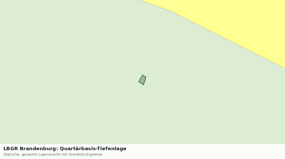 Statische Kartenansicht: LBGR Brandenburg: Quartärbasis-Tiefenlage