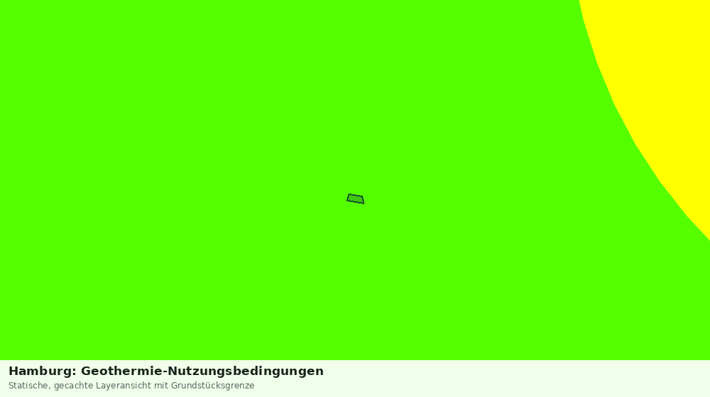 Statische Kartenansicht: Hamburg: Geothermie-Nutzungsbedingungen