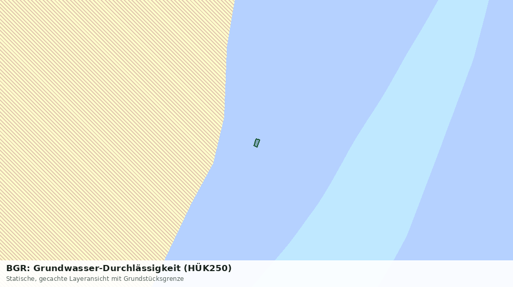 Statische Kartenansicht: BGR: Grundwasser-Durchlässigkeit (HÜK250)