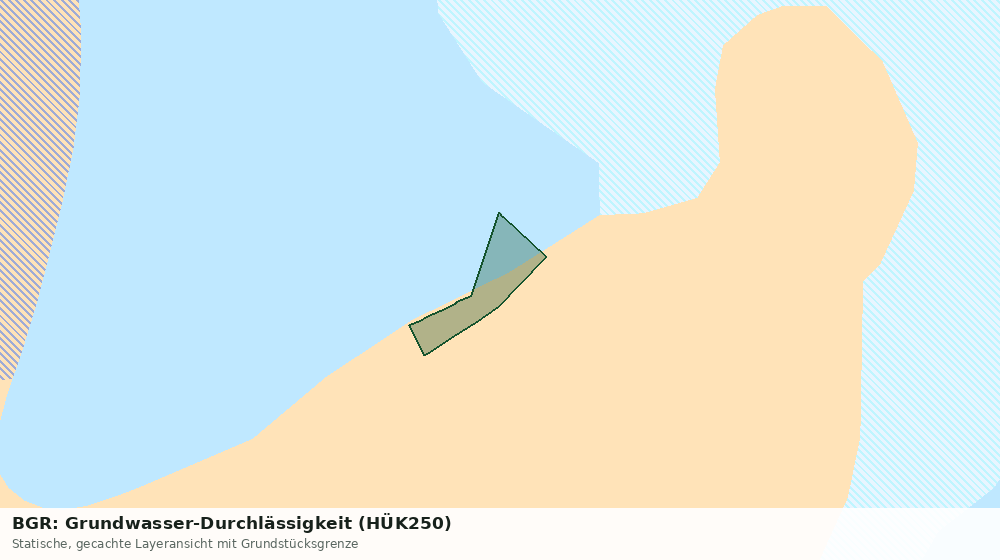Statische Kartenansicht: BGR: Grundwasser-Durchlässigkeit (HÜK250)