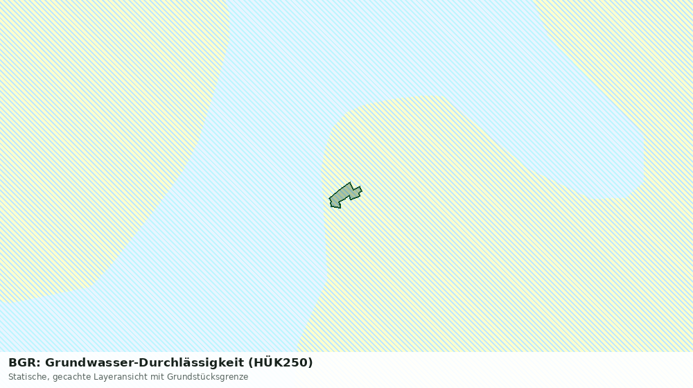 Statische Kartenansicht: BGR: Grundwasser-Durchlässigkeit (HÜK250)