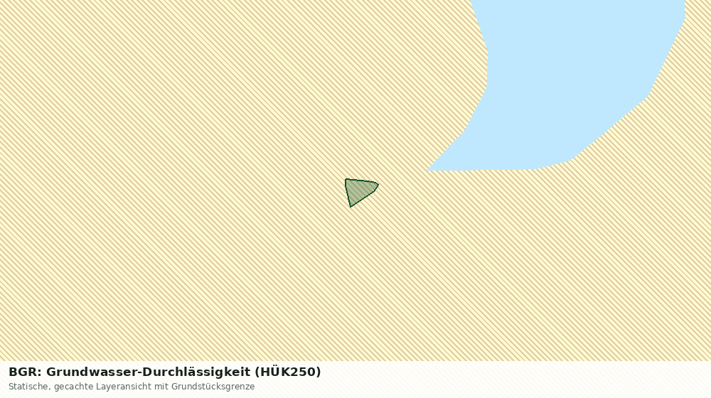 Statische Kartenansicht: BGR: Grundwasser-Durchlässigkeit (HÜK250)