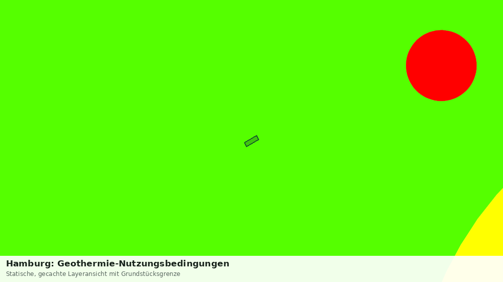 Statische Kartenansicht: Hamburg: Geothermie-Nutzungsbedingungen