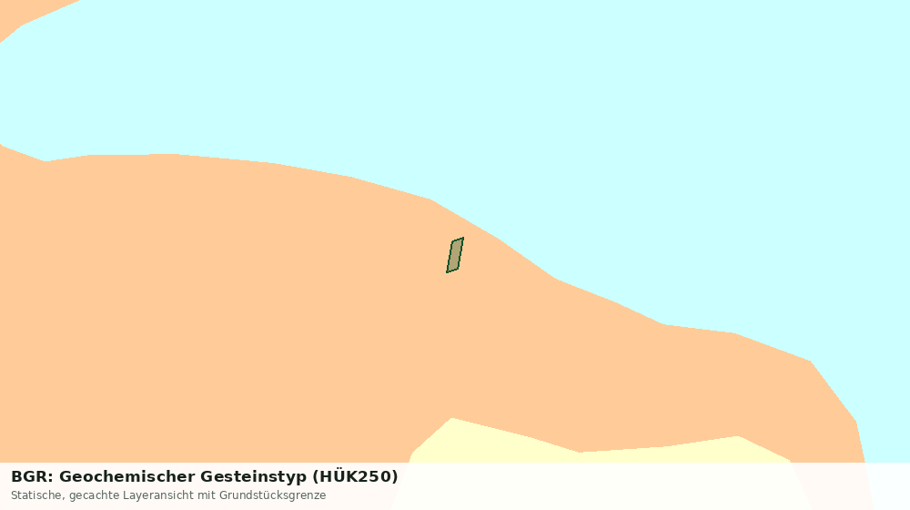 Statische Kartenansicht: BGR: Geochemischer Gesteinstyp (HÜK250)