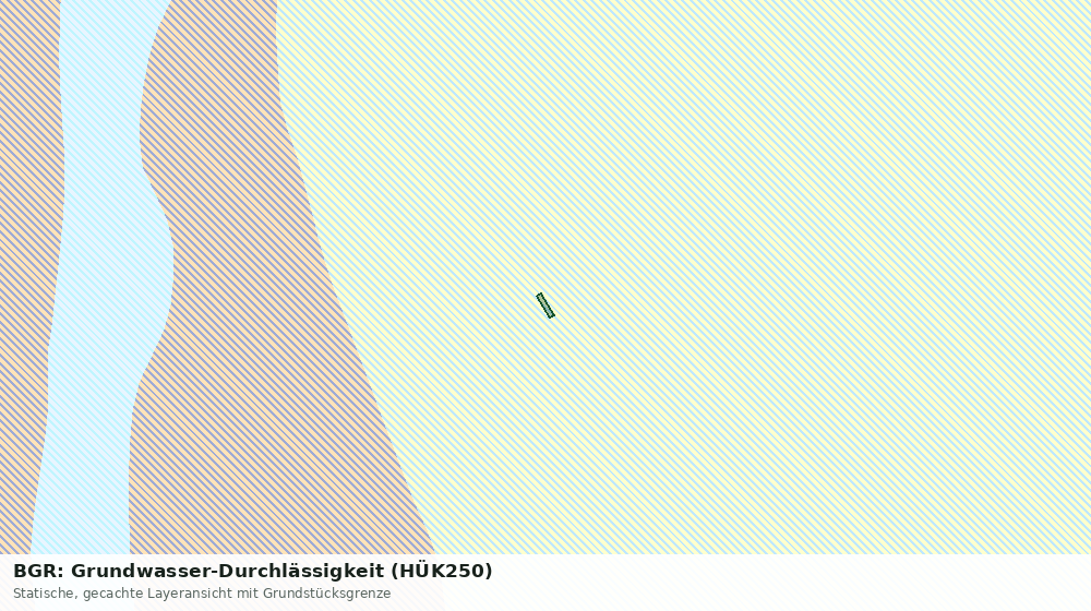 Statische Kartenansicht: BGR: Grundwasser-Durchlässigkeit (HÜK250)