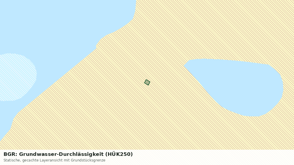 Statische Kartenansicht: BGR: Grundwasser-Durchlässigkeit (HÜK250)