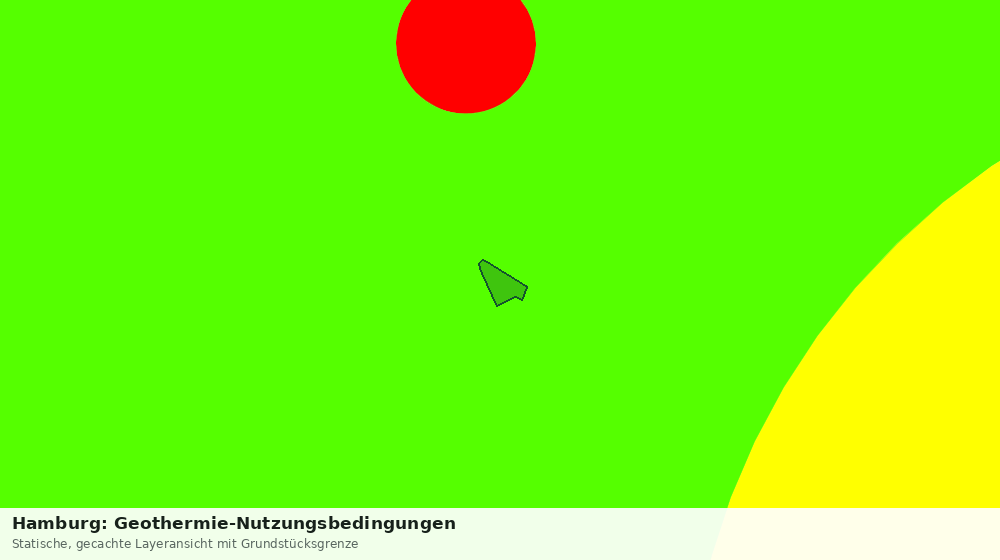 Statische Kartenansicht: Hamburg: Geothermie-Nutzungsbedingungen
