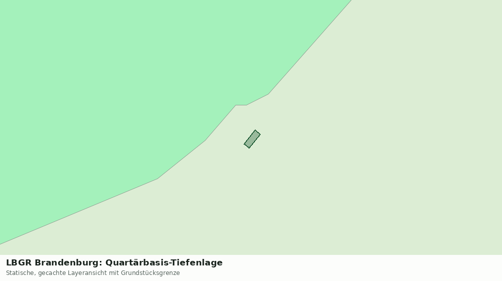 Statische Kartenansicht: LBGR Brandenburg: Quartärbasis-Tiefenlage