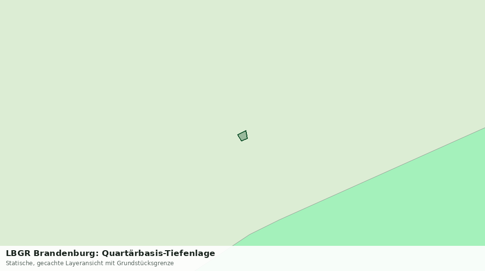Statische Kartenansicht: LBGR Brandenburg: Quartärbasis-Tiefenlage
