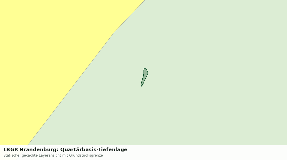 Statische Kartenansicht: LBGR Brandenburg: Quartärbasis-Tiefenlage