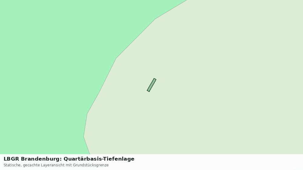 Statische Kartenansicht: LBGR Brandenburg: Quartärbasis-Tiefenlage