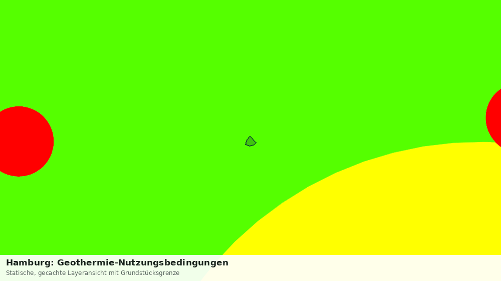 Statische Kartenansicht: Hamburg: Geothermie-Nutzungsbedingungen
