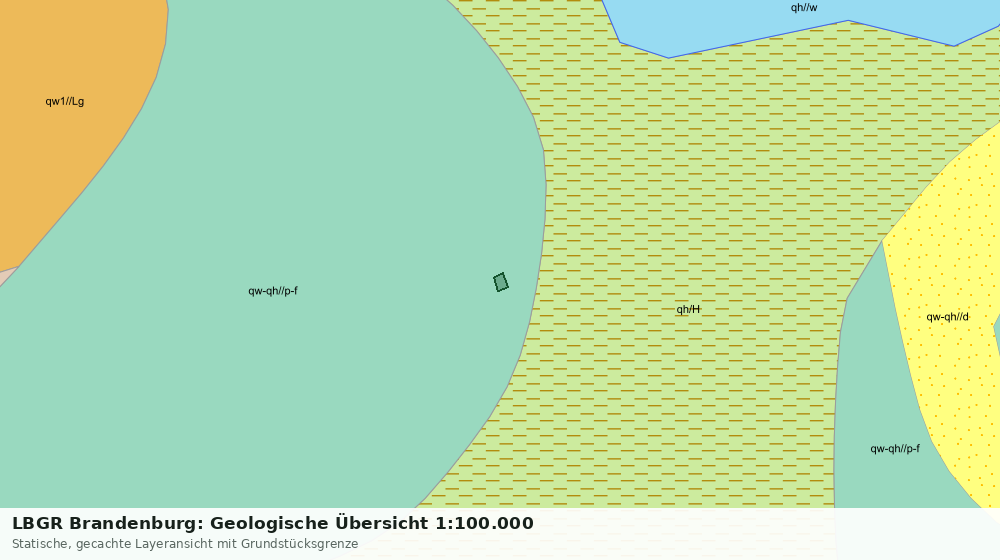 Statische Kartenansicht: LBGR Brandenburg: Geologische Übersicht 1:100.000