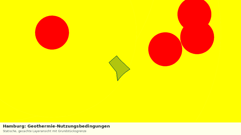 Statische Kartenansicht: Hamburg: Geothermie-Nutzungsbedingungen