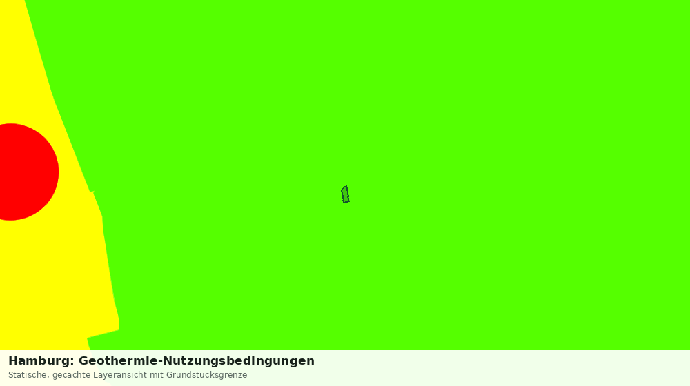Statische Kartenansicht: Hamburg: Geothermie-Nutzungsbedingungen