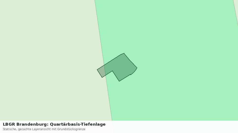 Statische Kartenansicht: LBGR Brandenburg: Quartärbasis-Tiefenlage