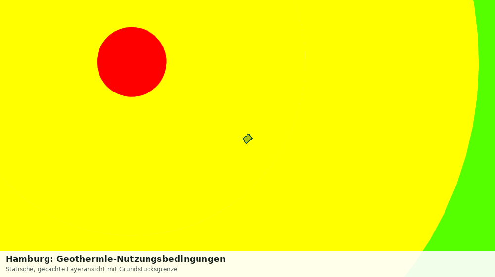 Statische Kartenansicht: Hamburg: Geothermie-Nutzungsbedingungen