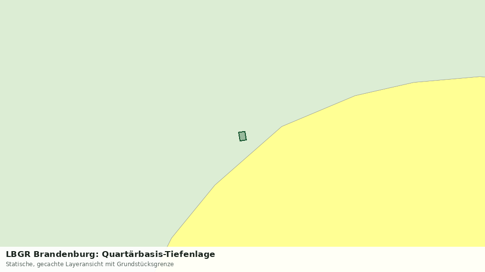 Statische Kartenansicht: LBGR Brandenburg: Quartärbasis-Tiefenlage