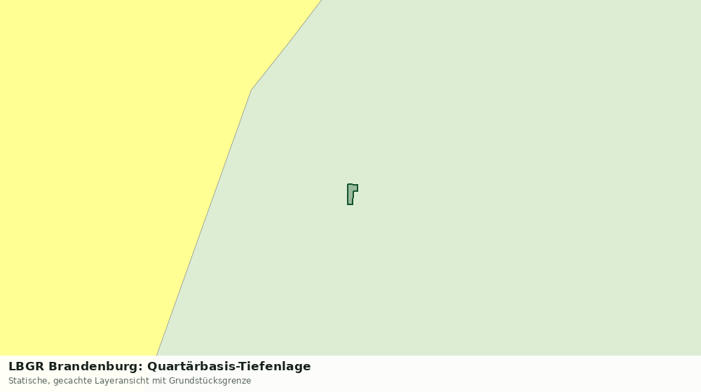 Statische Kartenansicht: LBGR Brandenburg: Quartärbasis-Tiefenlage