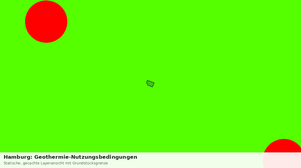 Statische Kartenansicht: Hamburg: Geothermie-Nutzungsbedingungen