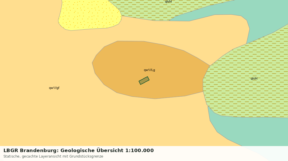 Statische Kartenansicht: LBGR Brandenburg: Geologische Übersicht 1:100.000