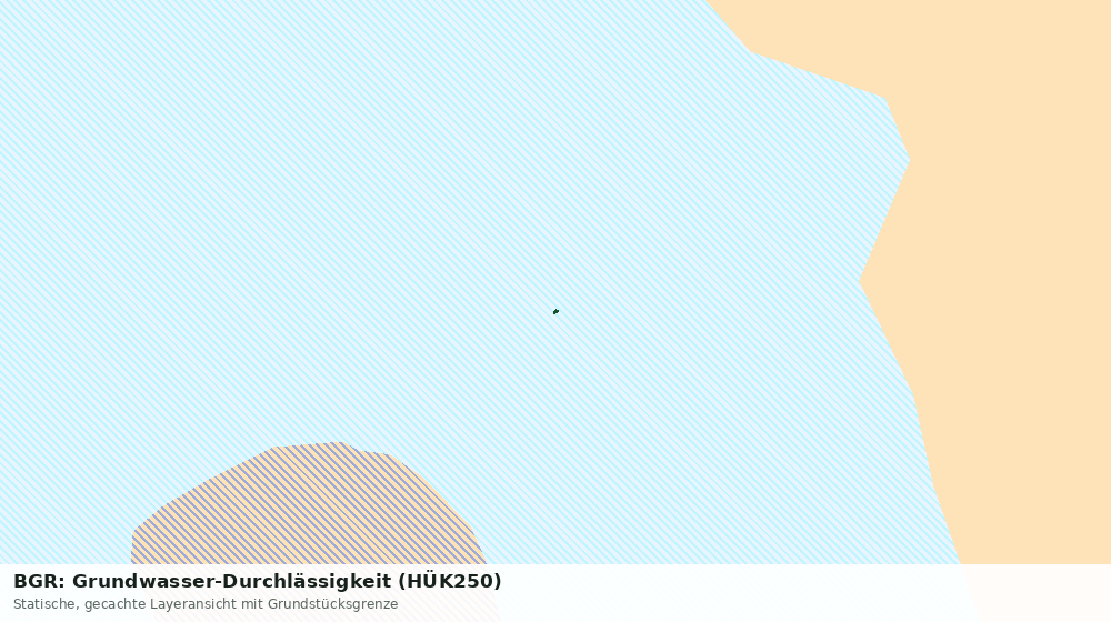 Statische Kartenansicht: BGR: Grundwasser-Durchlässigkeit (HÜK250)