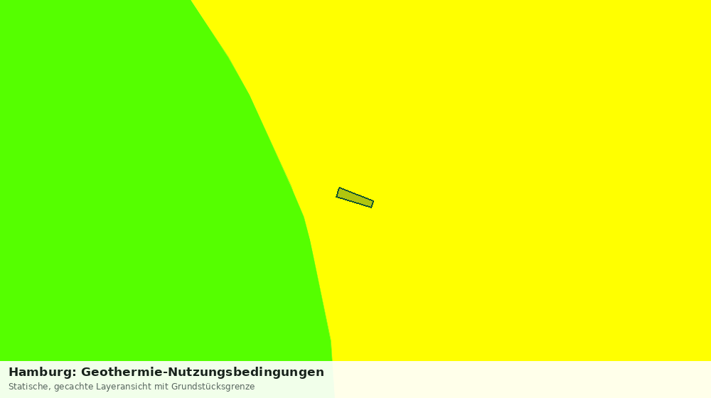 Statische Kartenansicht: Hamburg: Geothermie-Nutzungsbedingungen