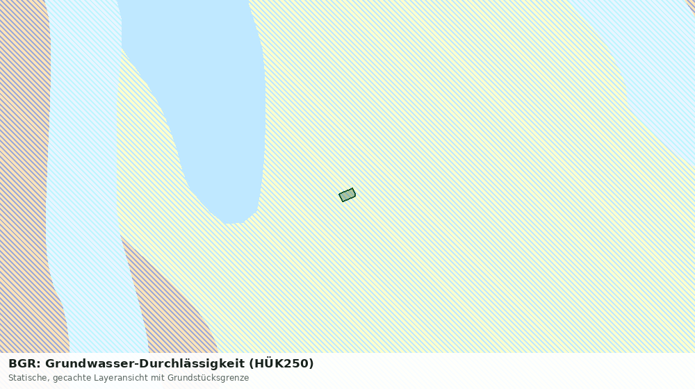 Statische Kartenansicht: BGR: Grundwasser-Durchlässigkeit (HÜK250)