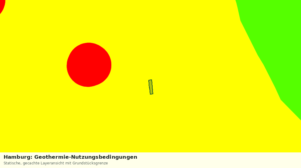Statische Kartenansicht: Hamburg: Geothermie-Nutzungsbedingungen