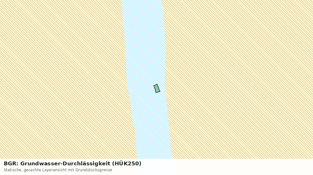 Statische Kartenansicht: BGR: Grundwasser-Durchlässigkeit (HÜK250)